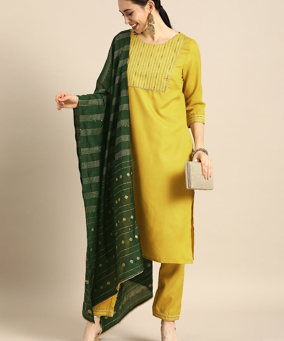 Designer Kurta with Pant and Dupatta for Women